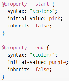 Animation Use with @property