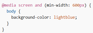 Basic Media Query Example