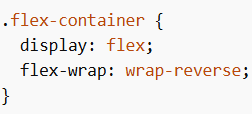 Example (wrap-reverse)