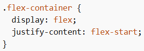 Example (flex-start)