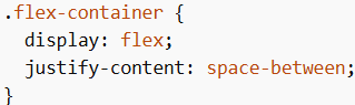 Example (space-between)