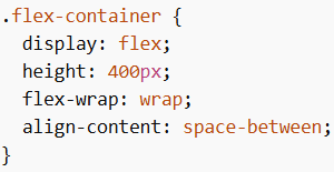 Example (space-between)