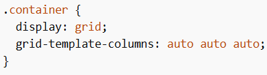 Equal Columns in Grid in CSS