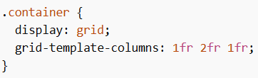 fr Unit in Grid in CSS