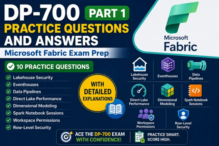 DP-700 Practice Questions and Answers Part 1: Microsoft Fabric Exam Prep