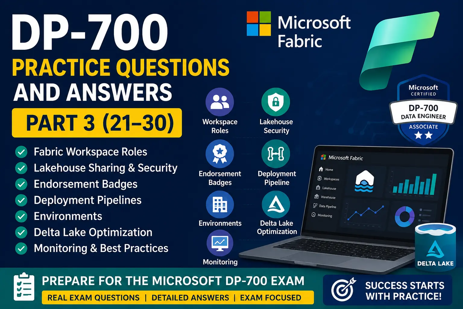 DP-700 Practice Questions and Answers Part 3: Microsoft Fabric Exam Prep