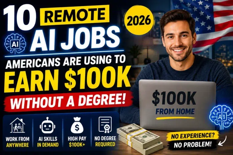 10 Remote AI Jobs Americans Are Using to Earn $100K Without a Degree 2026